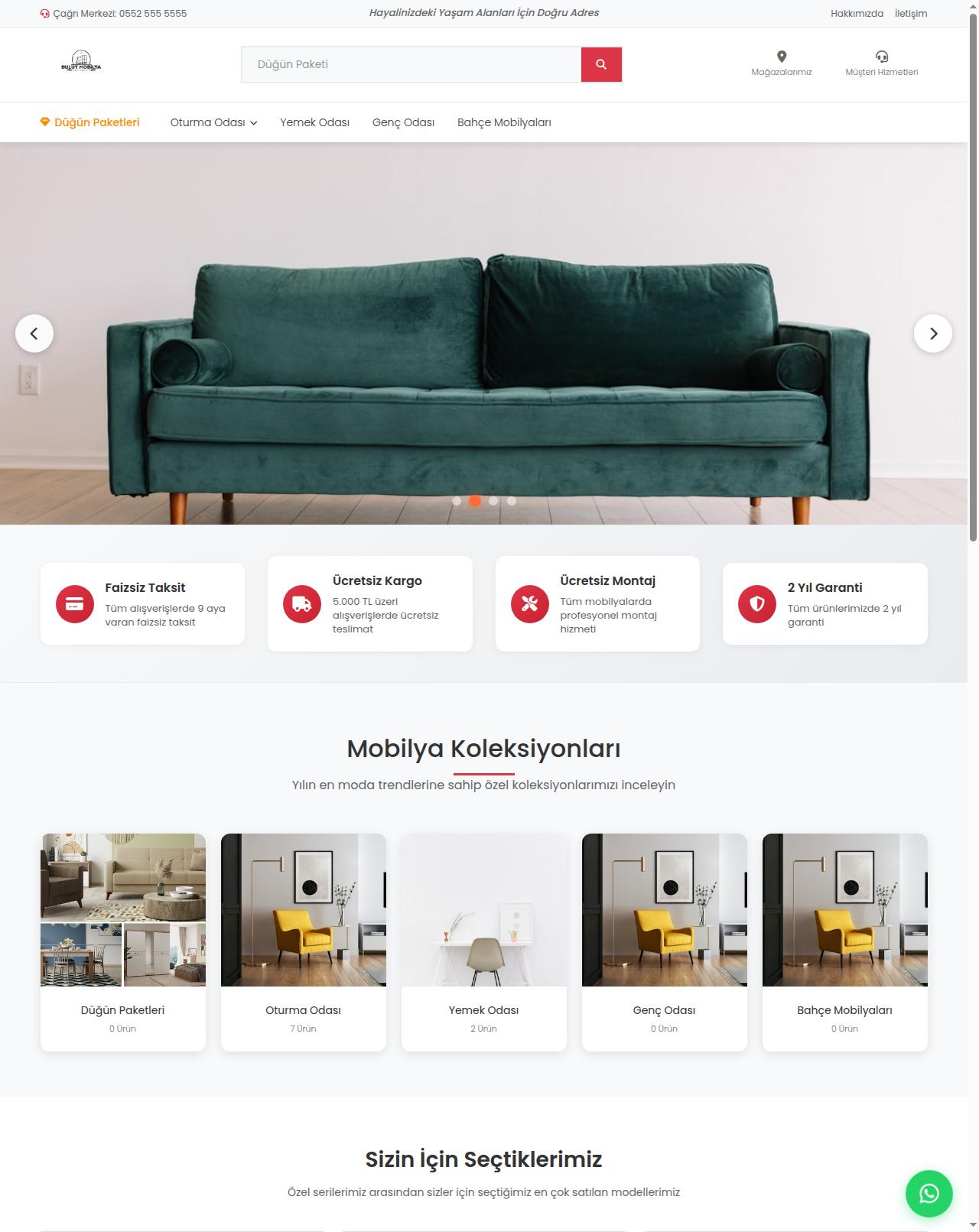 Hazır Mobilya Web Sitesi1